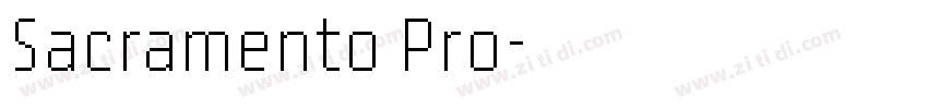 Sacramento Pro字体转换